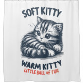 ソフト子猫 シャワーカーテン (正面)