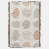 ソフト小石グリッドブランケット居心地の良い地球インスパイア- スローブランケット (正面縦)