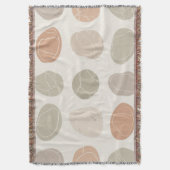 ソフト小石グリッドブランケット居心地の良い地球インスパイア- スローブランケット (正面縦)