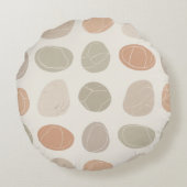 ソフト小石装飾用クッションニュートラル自然アクセント ラウンドクッション (裏面)