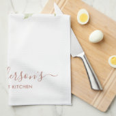 ソフト微妙なトレンディー色洗い赤面ピンクフローラ キッチンタオル (四つ折り)