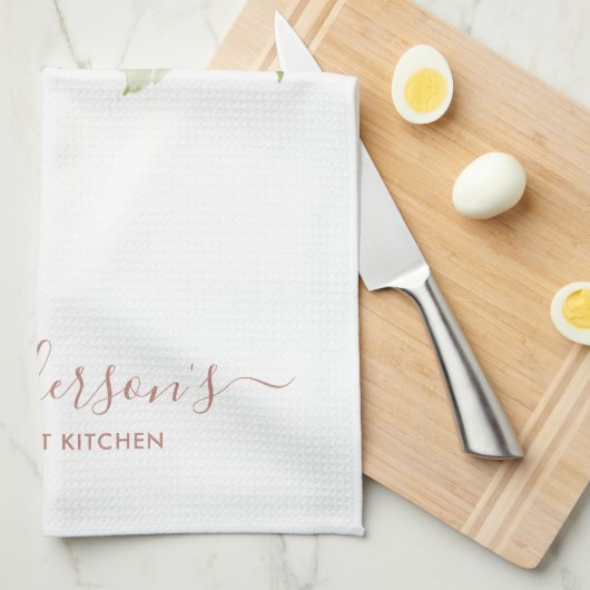 ソフト微妙なトレンディー色洗い赤面ピンクフローラ キッチンタオル (四つ折り)