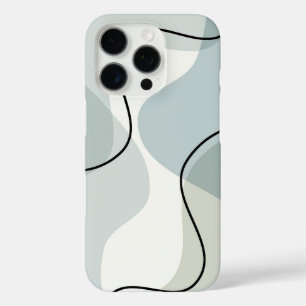 ソフト抽象デザインミニマル- Eutitic Art iPhone 16 Proケース