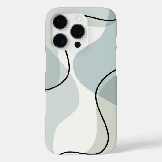ソフト抽象デザインミニマル- Eutitic Art Case-Mate iPhoneケース (裏面)