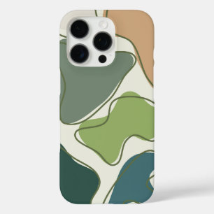 ソフト抽象芸術ハートデザインミニマル- Eutitic Art iPhone 16 Proケース
