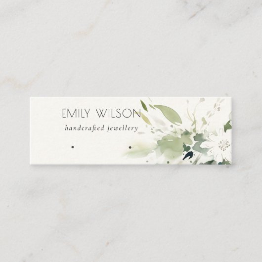 ソフト抽象芸術フローライヤリングフープ表示 スキニー名刺 (正面)