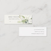 ソフト抽象芸術フローライヤリングフープ表示 スキニー名刺 (正面/裏面)