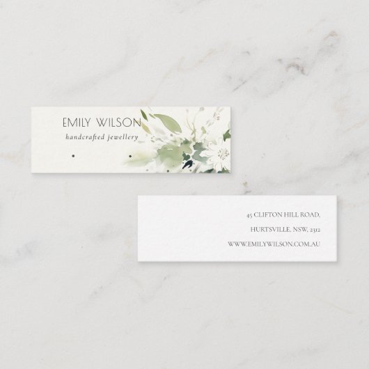 ソフト抽象芸術フローライヤリングフープ表示 スキニー名刺 (正面/裏面)