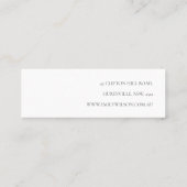 ソフト抽象芸術フローライヤリングフープ表示 スキニー名刺 (裏面)