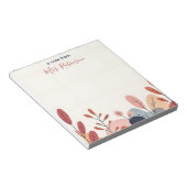 ソフト抽象芸術形状カスタム先生評価 ノートパッド (アングル)