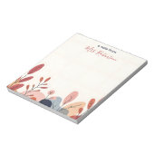 ソフト抽象芸術形状カスタム先生評価 ノートパッド (回転)