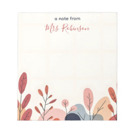 ソフト抽象芸術形状カスタム先生評価 ノートパッド