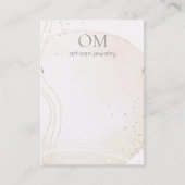 ソフト抽象芸術水彩ネックレス表示ホルダー 名刺 (正面)