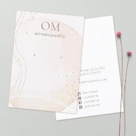 ソフト抽象芸術水彩耳飾りディスプレイホルダー 名刺