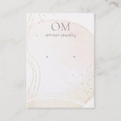 ソフト抽象芸術水彩耳飾りディスプレイホルダー 名刺 (正面)