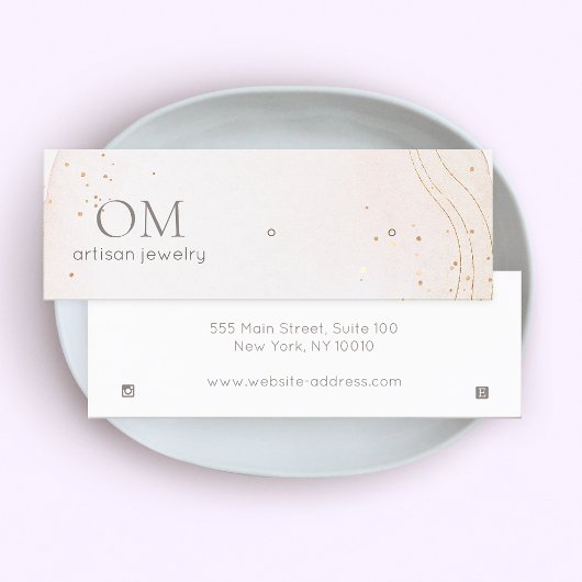 ソフト抽象芸術水彩表示ホルダーB スキニー名刺