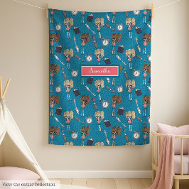 ソフト新学期フリーストレンディー小さな女の子 フリースブランケット