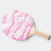 ソフト明るい赤紫色ピンクガーリー雲 卓球ラケット (横)
