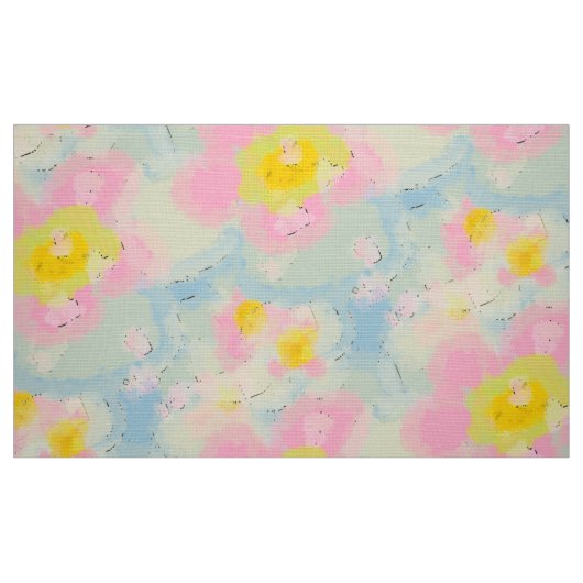 ソフト春の花 ファブリック (ファットクウォーター)