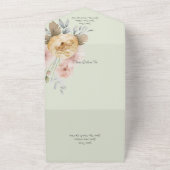 ソフト春カラーフローラ オールインワン招待状 (外側)