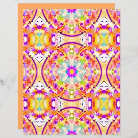 ソフト春パステル絞り染めパターン (正面/裏面)