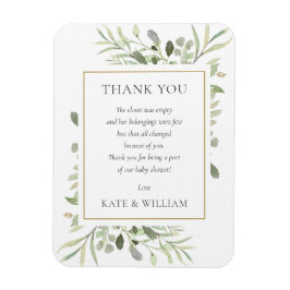 ソフト春葉グリー赤ちゃんシャワー詩 マグネット