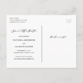 ソフト書簡日付の写真ポストカードを保存 案内ポストカード (裏面)