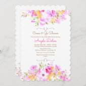 ソフト来フローラアンドゴーブライダルシャワー 招待状 (正面/裏面)