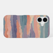 ソフト水平波 iPhone 16ケース (裏面横)