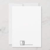 ソフト水玉模様 – 任意の大事な行事パーティー 招待状 (裏面)