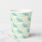 ソフト波パターン 紙コップ (正面)