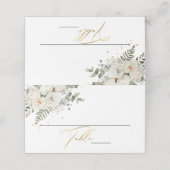 ソフト淡い色のフローラボタニカル結婚ズ プレイスカード (外部開封)
