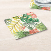 ソフト熱帯 スクエアペーパーコースター (アングル)