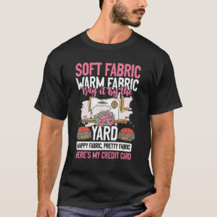 ソフト生地バイザヤード裁縫マシンキルティングTh Tシャツ