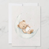 ソフト男女兼用子供部屋玩具ベビースシャワー 招待状 (裏面)