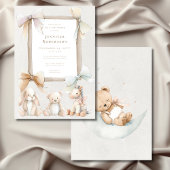 ソフト男女兼用子供部屋玩具ベビースシャワー 招待状