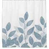 ソフト石板水カラー葉 シャワーカーテン (正面)