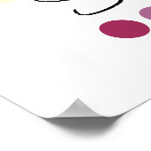 ソフト秋タイプ季節色解析アート ポスター (角)