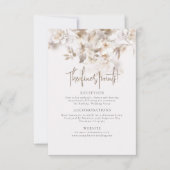 ソフト紅葉結婚の詳細カード サンキューカード (正面)