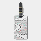 ソフト素晴らしシアン色ベクトルイラストレーション ラゲッジタグ (正面縦)