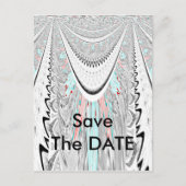 ソフト素晴らしシアン色ベクトルイラストレーション 案内ポストカード (正面)