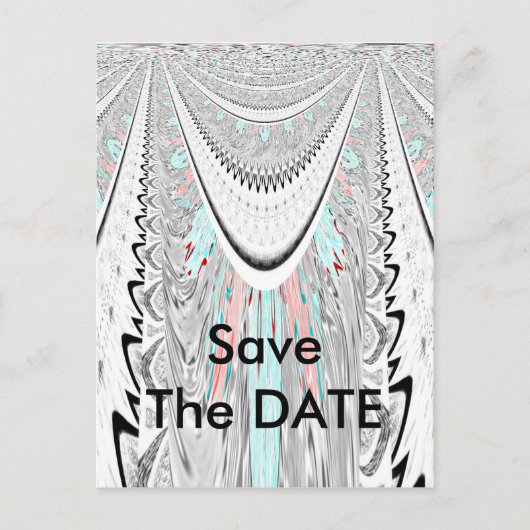 ソフト素晴らしシアン色ベクトルイラストレーション 案内ポストカード (正面)