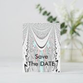 ソフト素晴らしシアン色ベクトルイラストレーション 案内ポストカード (スタンド正面)