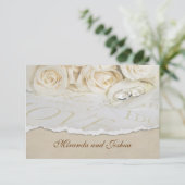 ソフト結婚バラRSVP 出欠カード (スタンド正面)