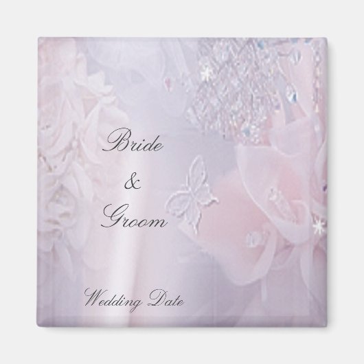 ソフト結婚式の引き出物磁石 マグネット (正面)