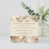 ソフト絵を描バラ結婚式招待状 招待状 (スタンド正面)