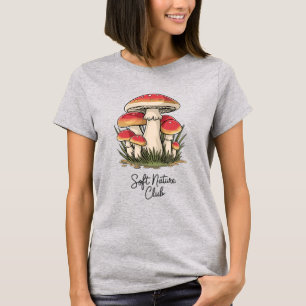 ソフト自然クラブキノコ Tシャツ