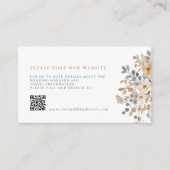 ソフト自然ミュート音フローラの結婚詳細QR エンクロージャーカード (正面)