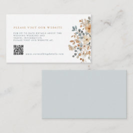 ソフト自然ミュート音フローラの結婚詳細QR エンクロージャーカード