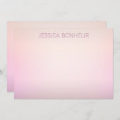 ソフト色のフェードグラデーション ノートカード (正面/裏面)